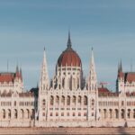 Stunning capture of the Hungarian Parliament building in Budapest, showcasing its neo-gothic architecture.
